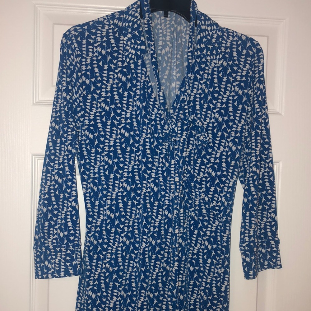 Faux-wrap dress, jersey fabric, stretchy -size 8/10